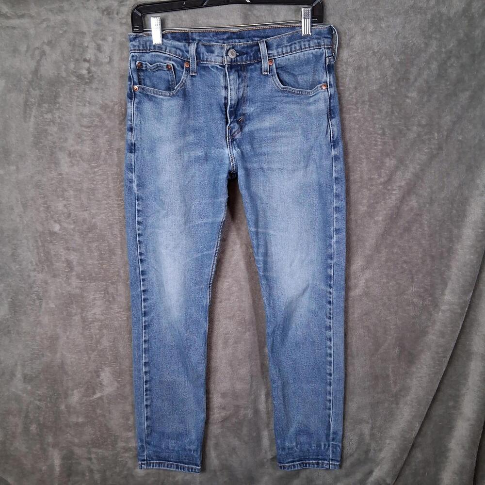 Mens Levis 512 30x30 Slim Taper Fit‎ Stretchable Medium Blue Wash Inseam 28